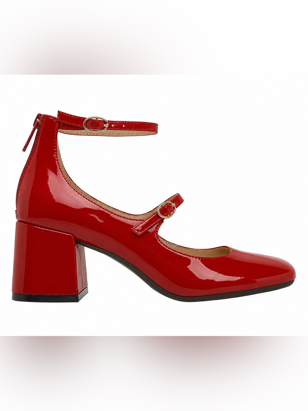 ❤️ Red Patent Leather Mary Jane Pumps❤️